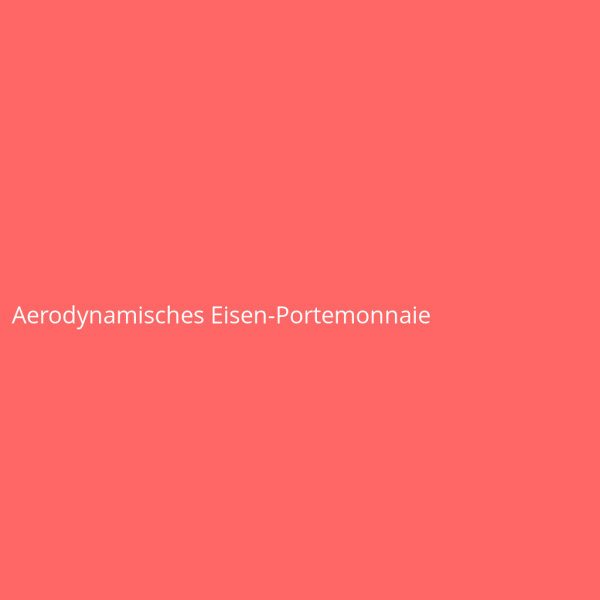 Aerodynamisches Eisen-Portemonnaie