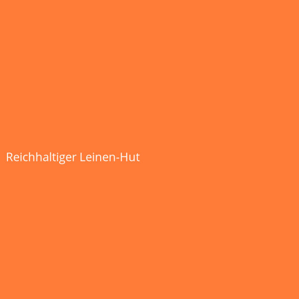 Reichhaltiger Leinen-Hut