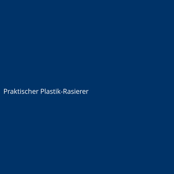 Praktischer Plastik-Rasierer