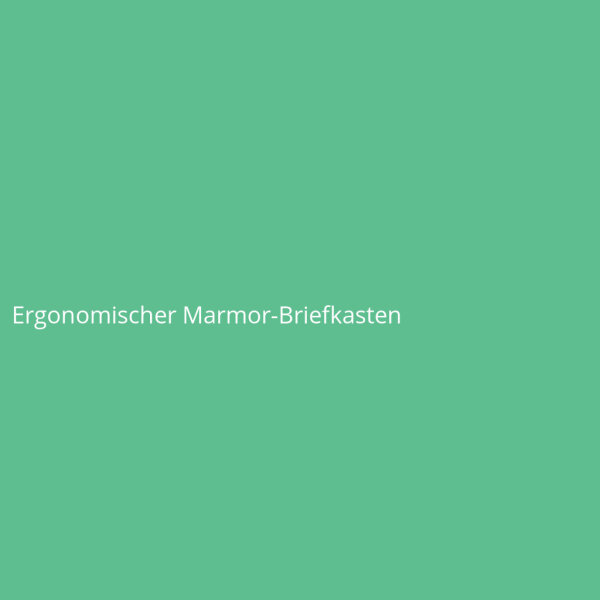 Ergonomischer Marmor-Briefkasten