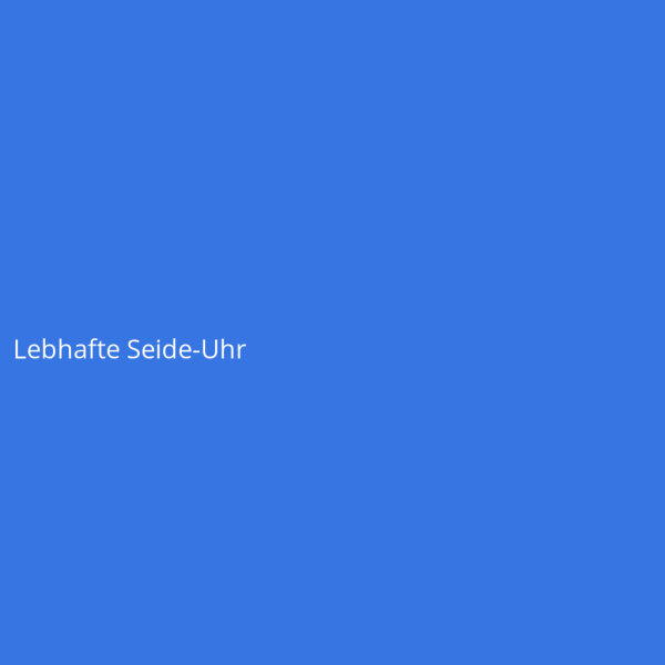 Lebhafte Seide-Uhr